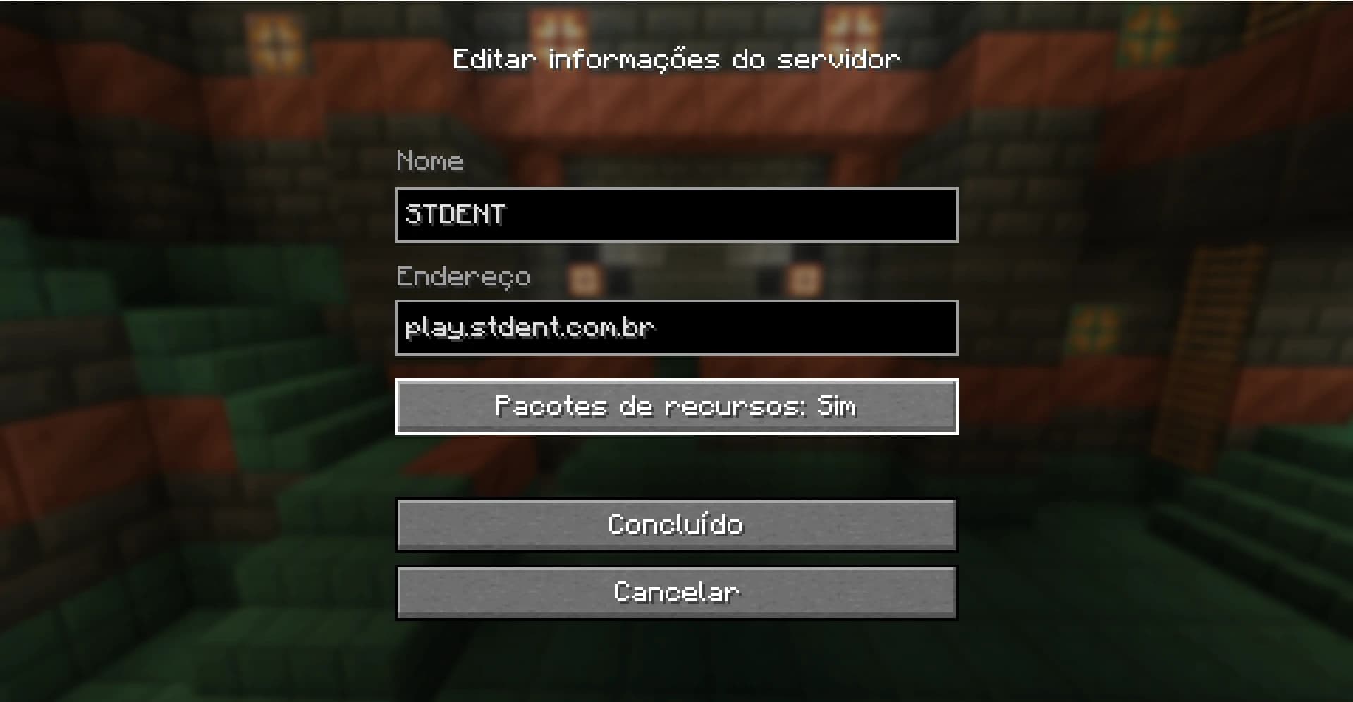 Preencha as informações